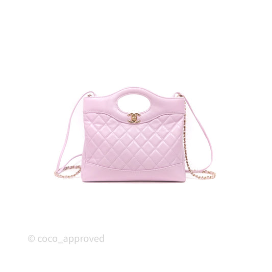 Chanel 31 Mini Lilac Shiny Lambskin Gold Hardware