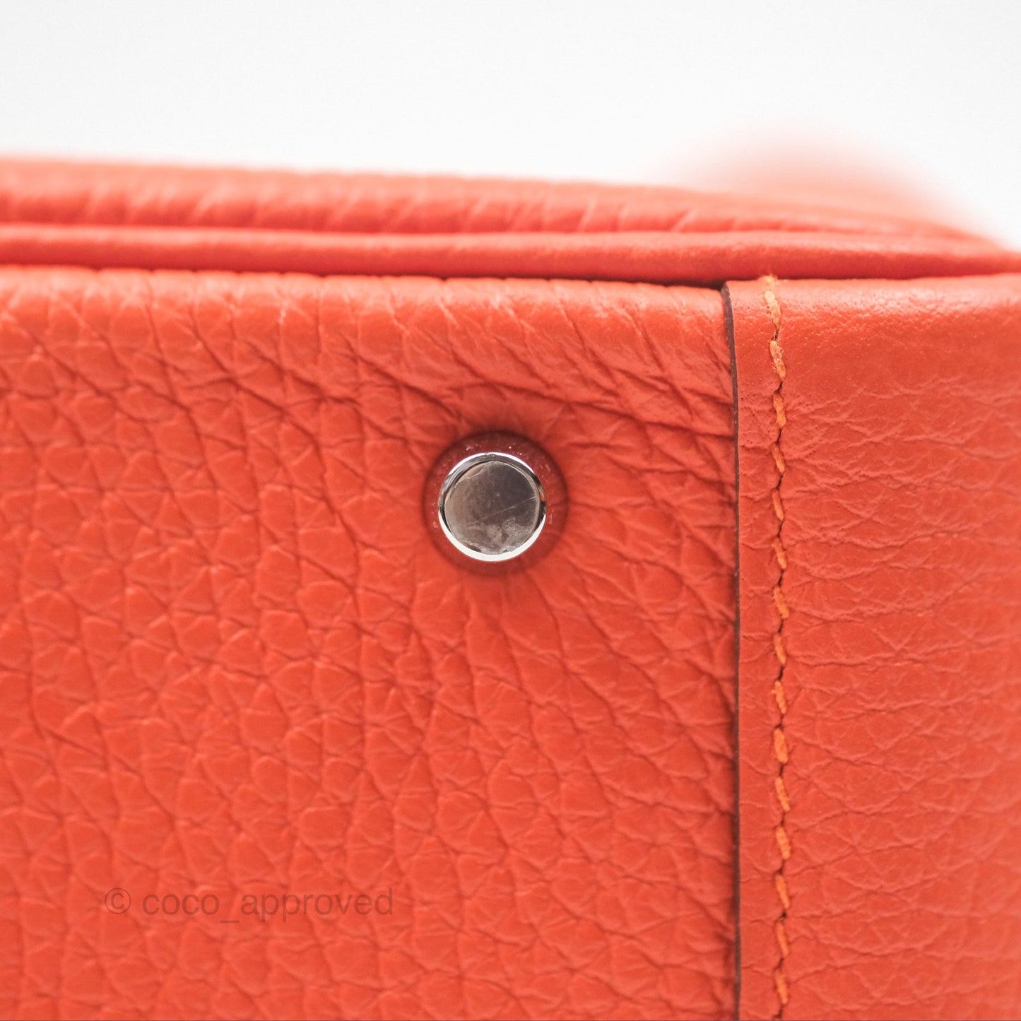 Hermès Mini Lindy 20 Orange Poppy 8V Clemence Palladium Hardware