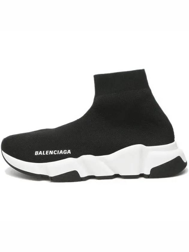 Luxury Balenciaga Speed Trainer High Top Sneakers Black