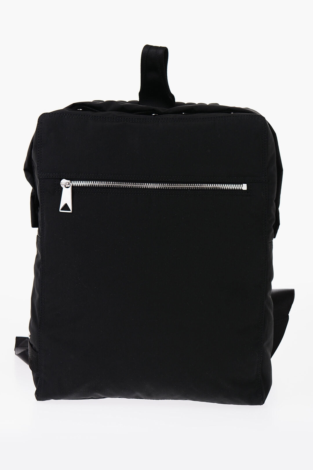 Luxury Bottega Veneta Solid Color Backpack With Zip And Snap Buttons Closure