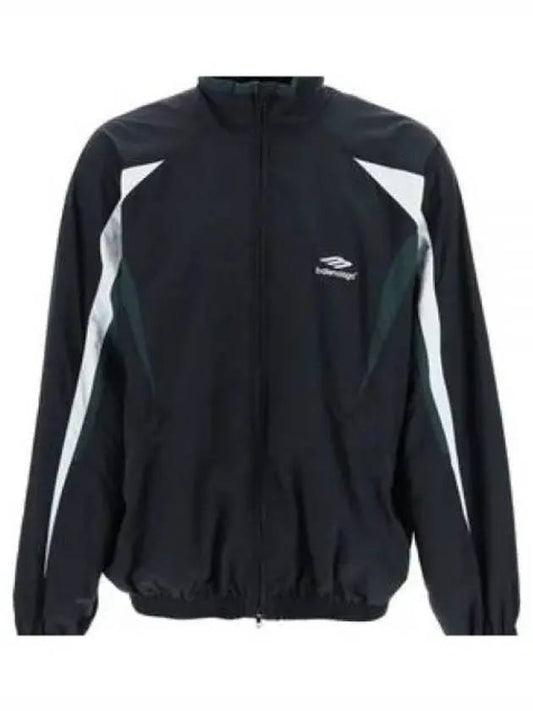 Luxury Balenciaga 3B Sports Icon Track Jacket Black