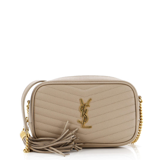 Luxury Saint Laurent Lou Camera Bag Matelasse Chevron Leather Mini