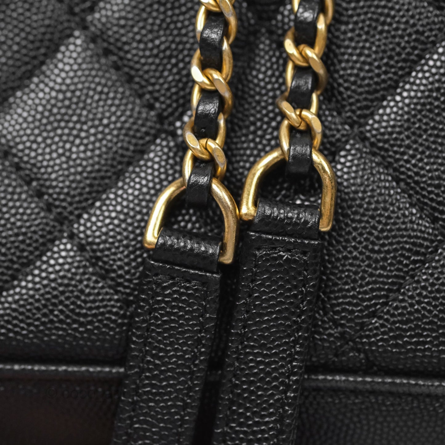 Chanel Small Quilted Filigree Backpack Black Caviar Aged Gold Hardware