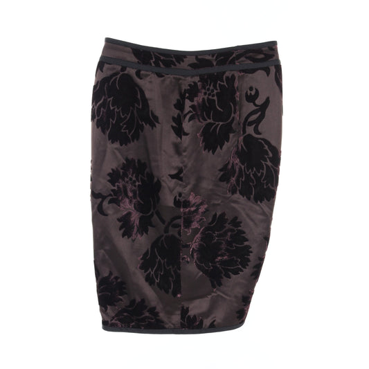 Luxury Gucci Trending 2025 Wrap skirt Flower Velor Purple Black