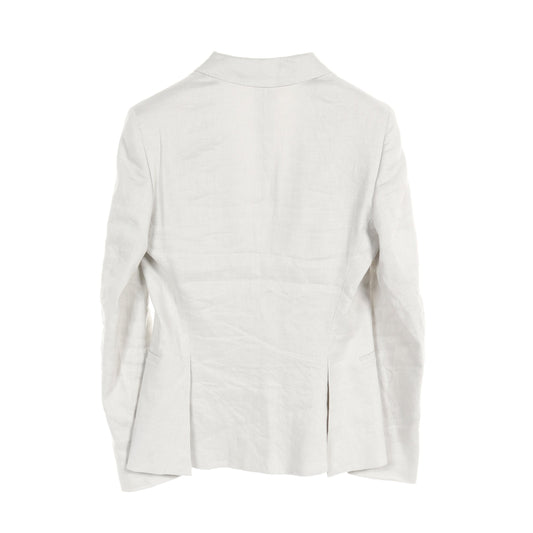 Luxury Gucci Trending 2025 Interlocking G Tailored jacket Linen Light gray