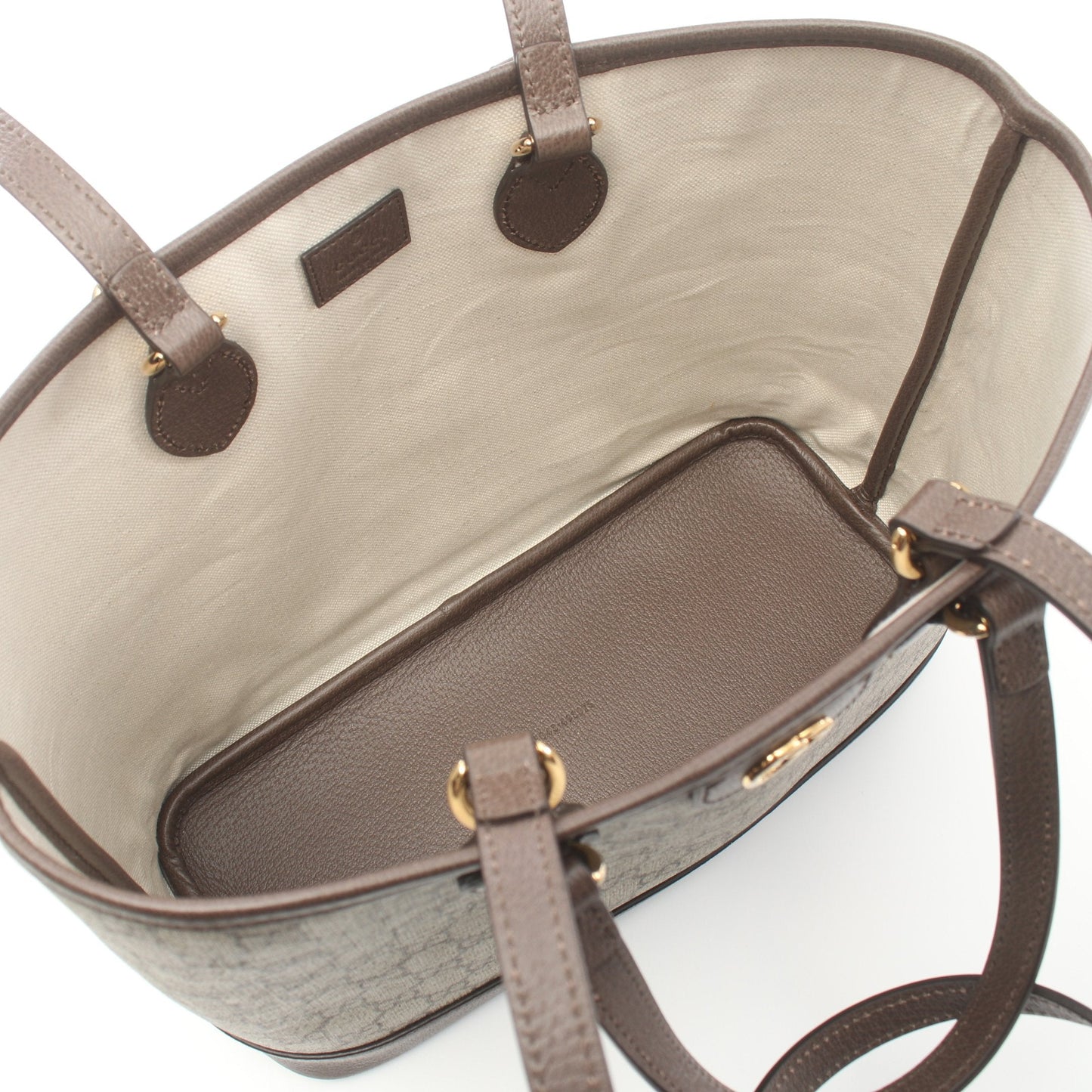 Luxury Gucci Trending 2025 Ophidia Small GG Supreme Shoulder bag Tote bag PVC Leather Beige Dark brown 2WAY