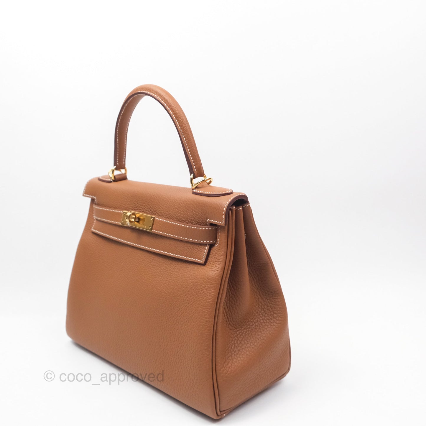Hermès Kelly 28 Retourne Gold 37 Togo Gold Hardware