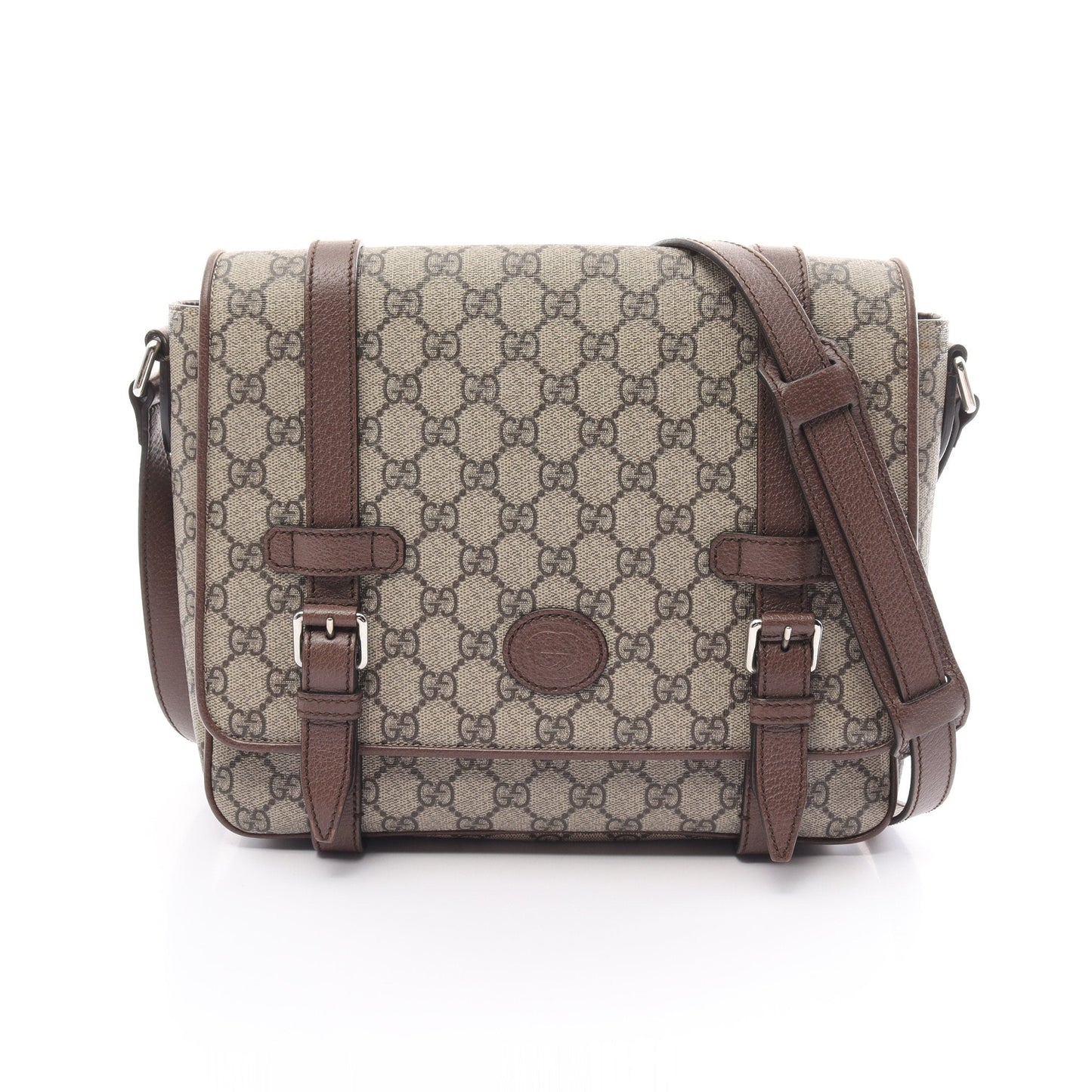 Luxury Gucci Trending 2025 GG Supreme Messenger Bag Shoulder bag PVC Leather Beige Brown