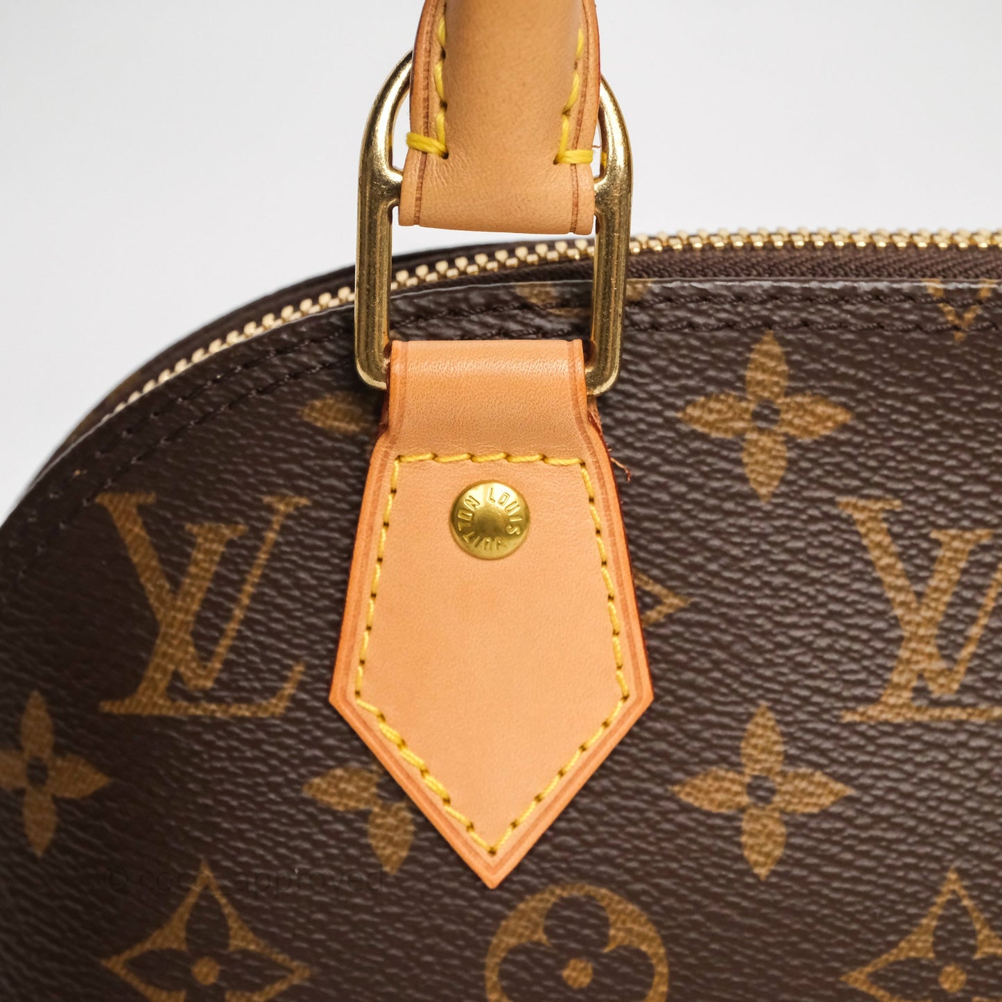 Louis Vuitton Monogram Alma BB Bag Gold Hardware
