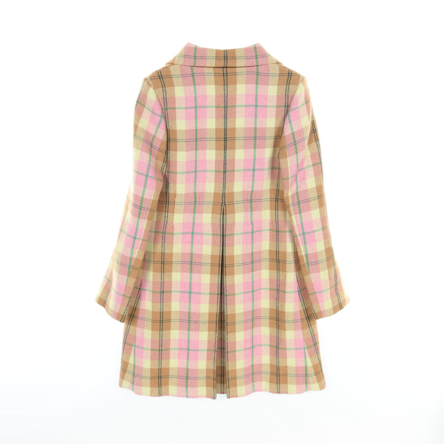 Luxury Gucci Trending 2025 Children Coat Check Flower embroidery Wool Nylon Gray brown Pink Light green Kids