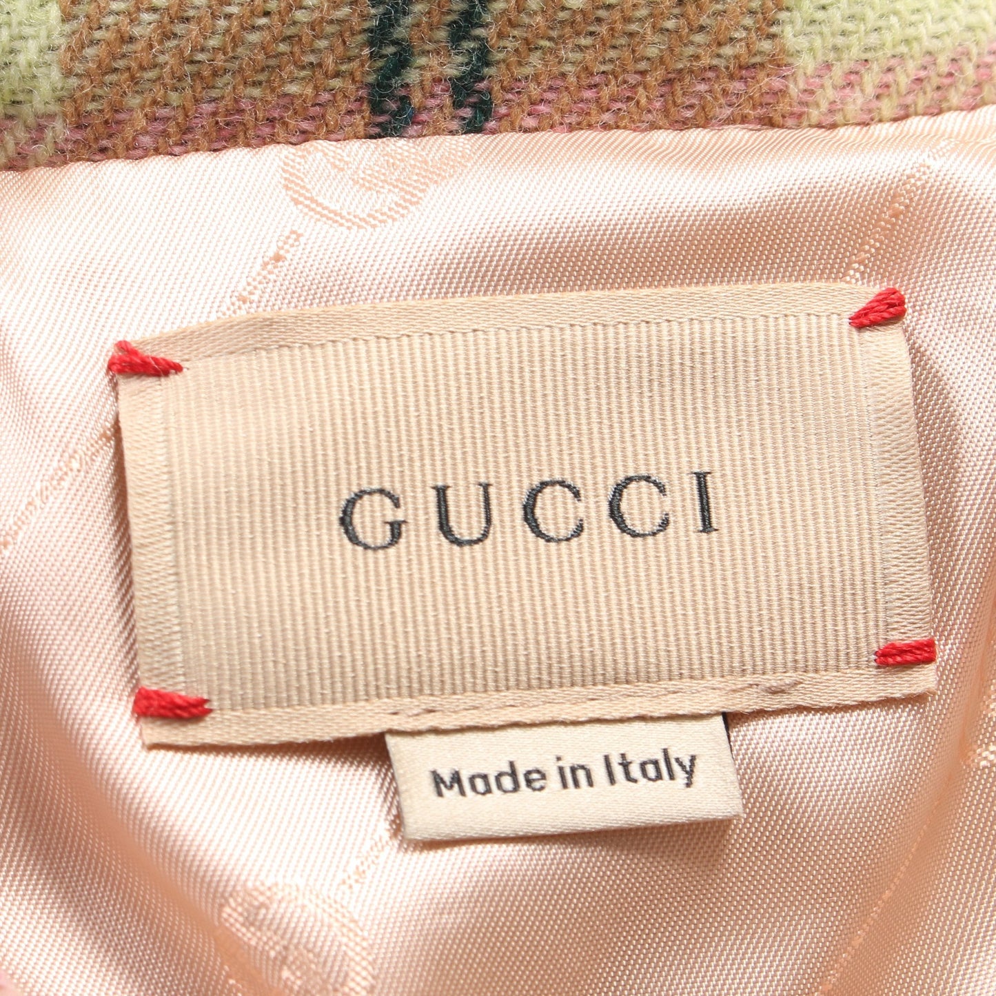 Luxury Gucci Trending 2025 Children Coat Check Flower embroidery Wool Nylon Gray brown Pink Light green Kids