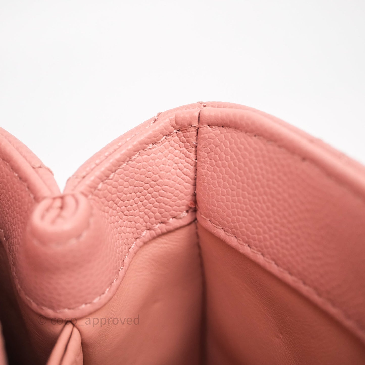 Chanel Small Coco Handle Quilted Pink Caviar Gold Hardware