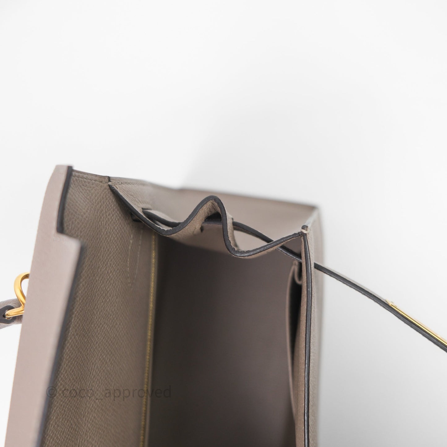 Hermès Kelly 28 Gris Asphalte Epsom Gold Hardware