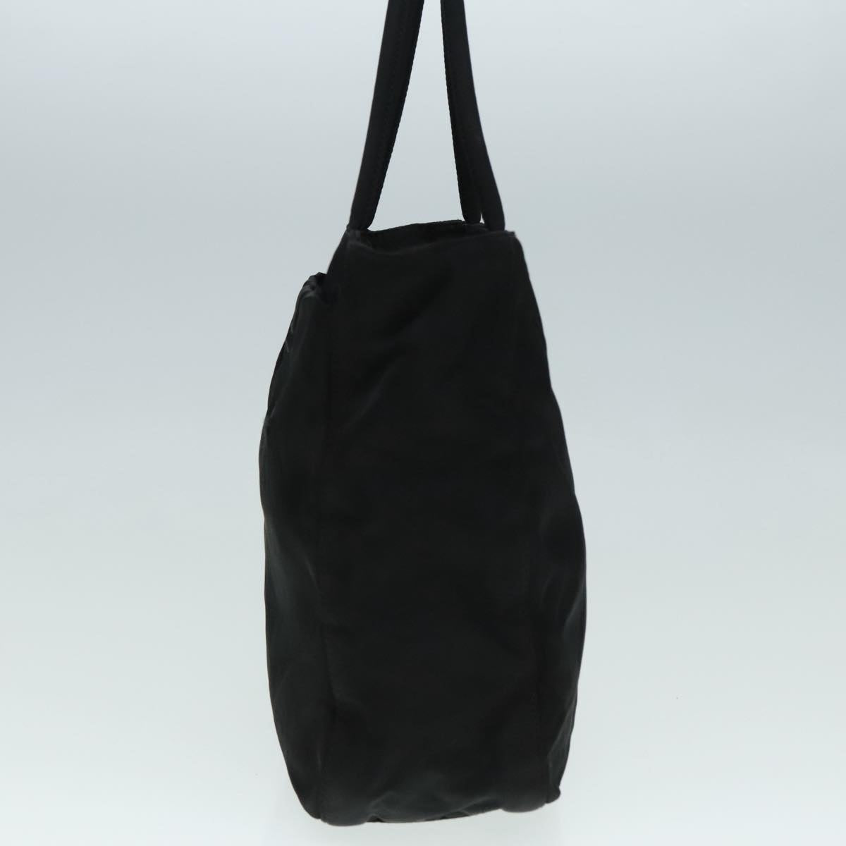 Luxury Prada Hand Bag Nylon Black Silver  92120