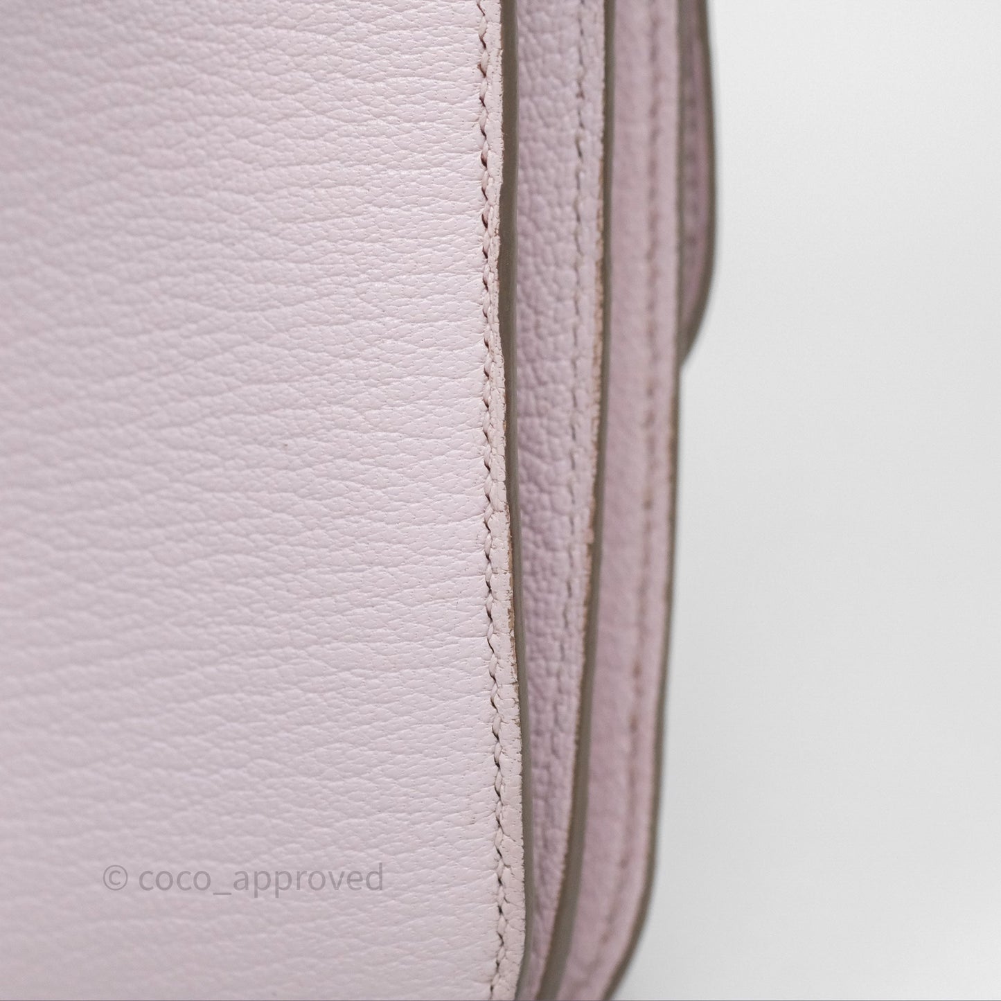 Hermès Constance Mini 18cm Mauve Pale Chevre Mysore Rose Gold Hardware