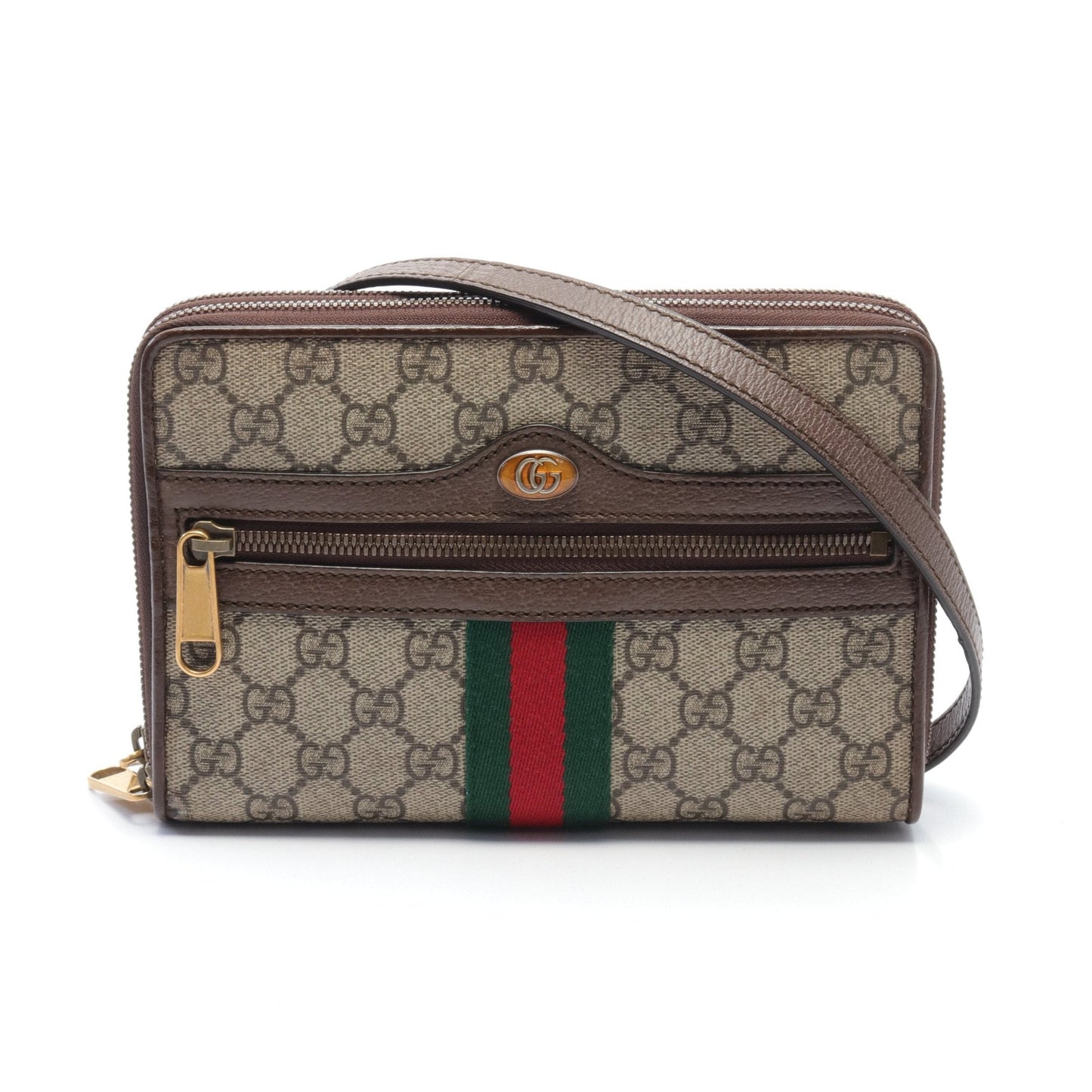 Luxury Gucci Trending 2025 Ophidia GG Supreme Shoulder bag PVC Leather Beige Dark brown Multicolor