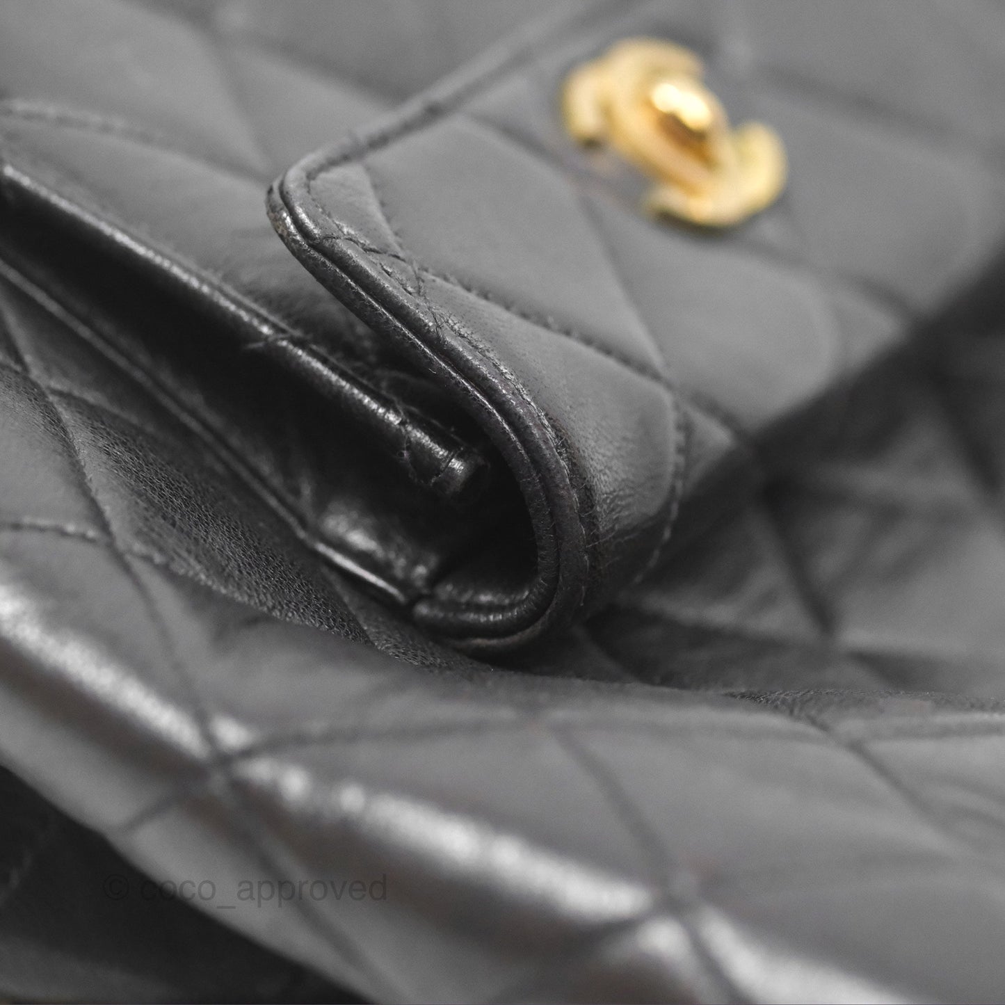 Chanel Vintage CC Duma Backpack Black Lambskin 24K Gold Hardware