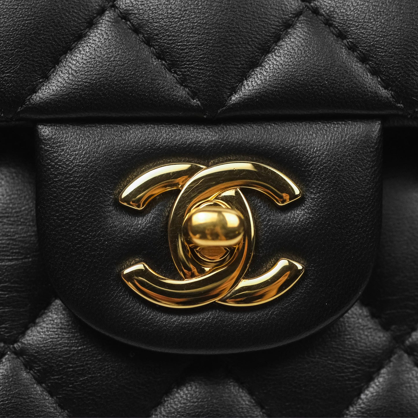 Chanel Small S/M Classic Flap Black Lambskin Gold Hardware