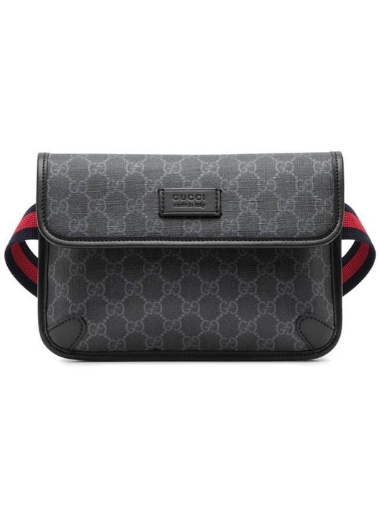 Luxury Gucci Trending 2025 GG Supreme Belt Bag Black