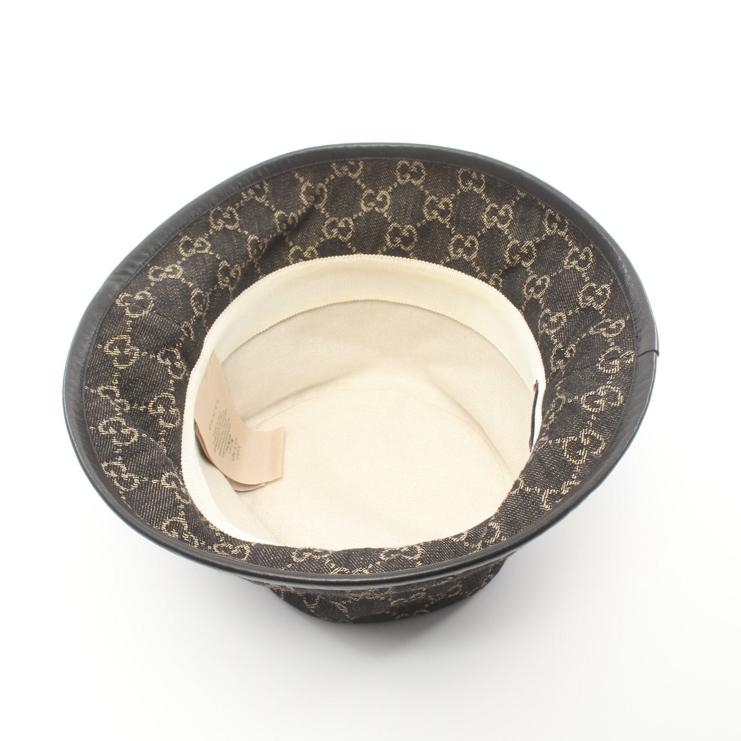 Luxury Gucci Trending 2025 GG pattern Bucket Hat Denim Black Beige