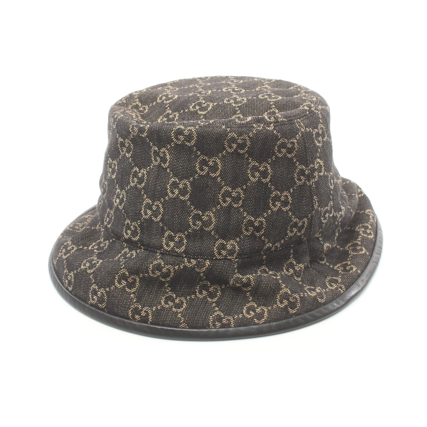 Luxury Gucci Trending 2025 GG pattern Bucket Hat Denim Black Beige