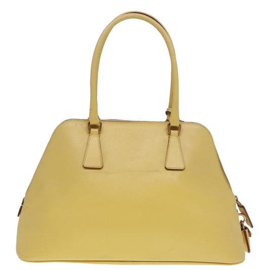 Luxury Prada Hand Bag Safiano leather Yellow Gold  92195