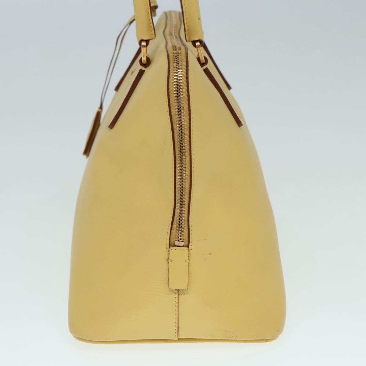 Luxury Prada Hand Bag Safiano leather Yellow Gold  92195