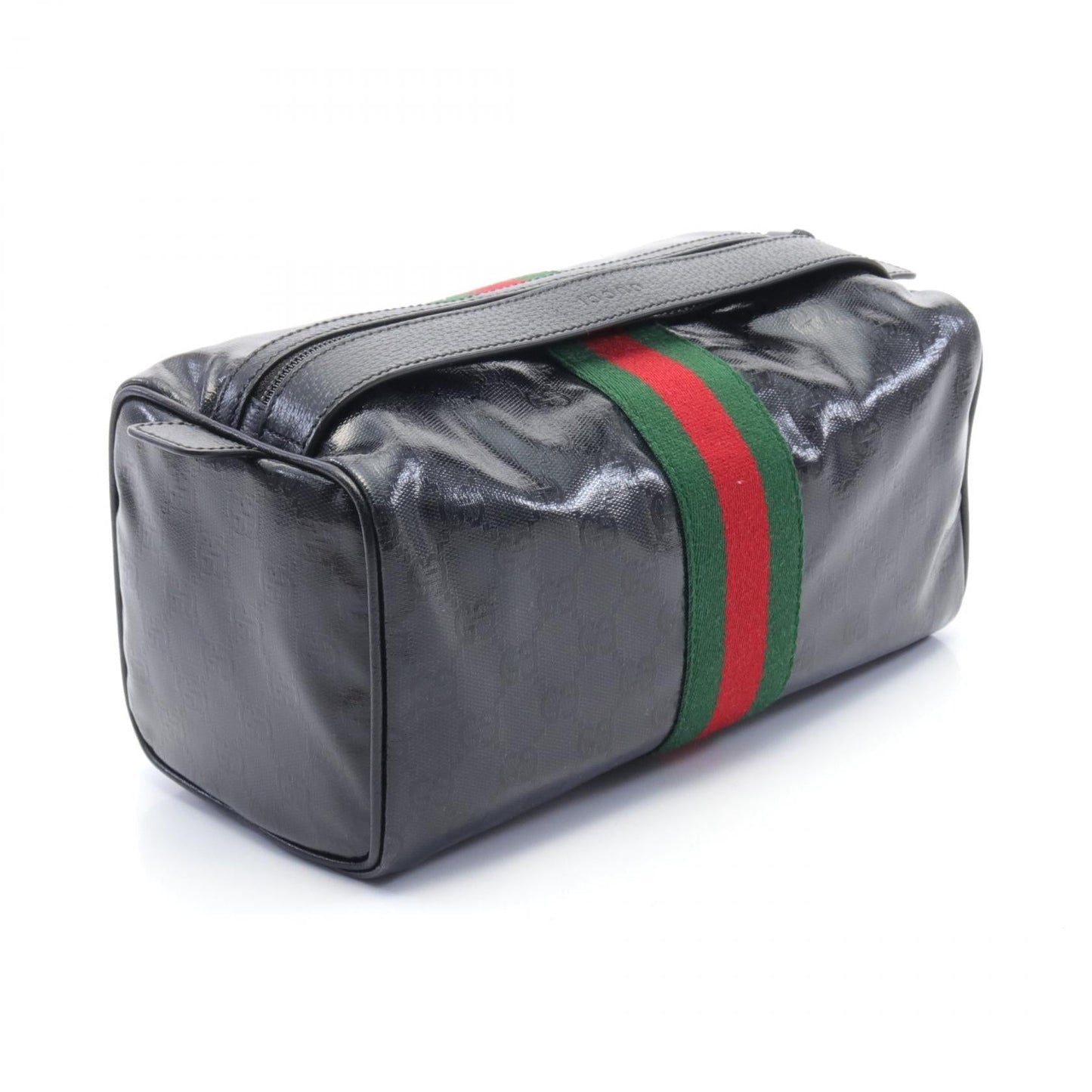 Luxury Gucci Trending 2025 GG Crystal Sherry line Handbag PVC Coated Canvas Leather Black