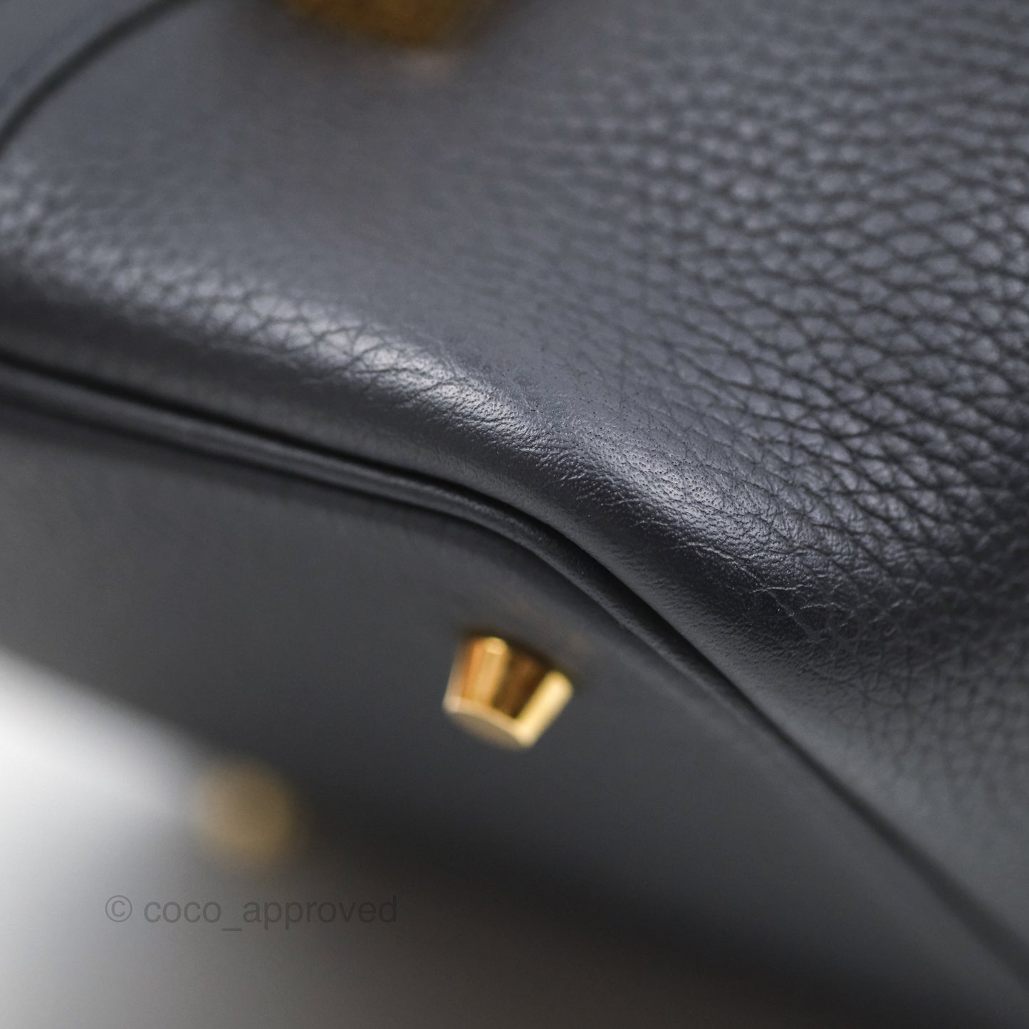 Hermès Picotin 22 Caban 3Y Clemence Gold Hardware