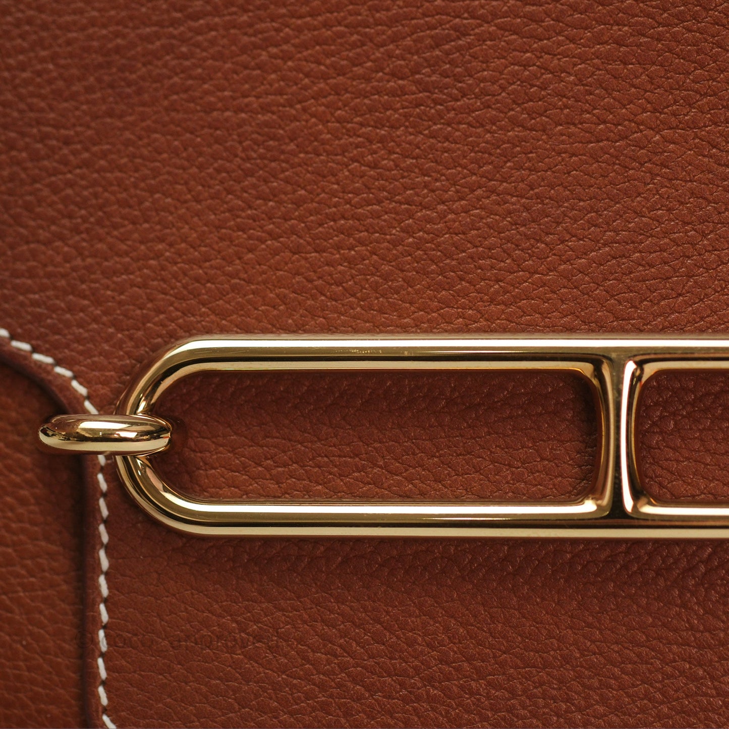 Hermès Roulis Mini Fauve 34 Barenia Gold Hardware