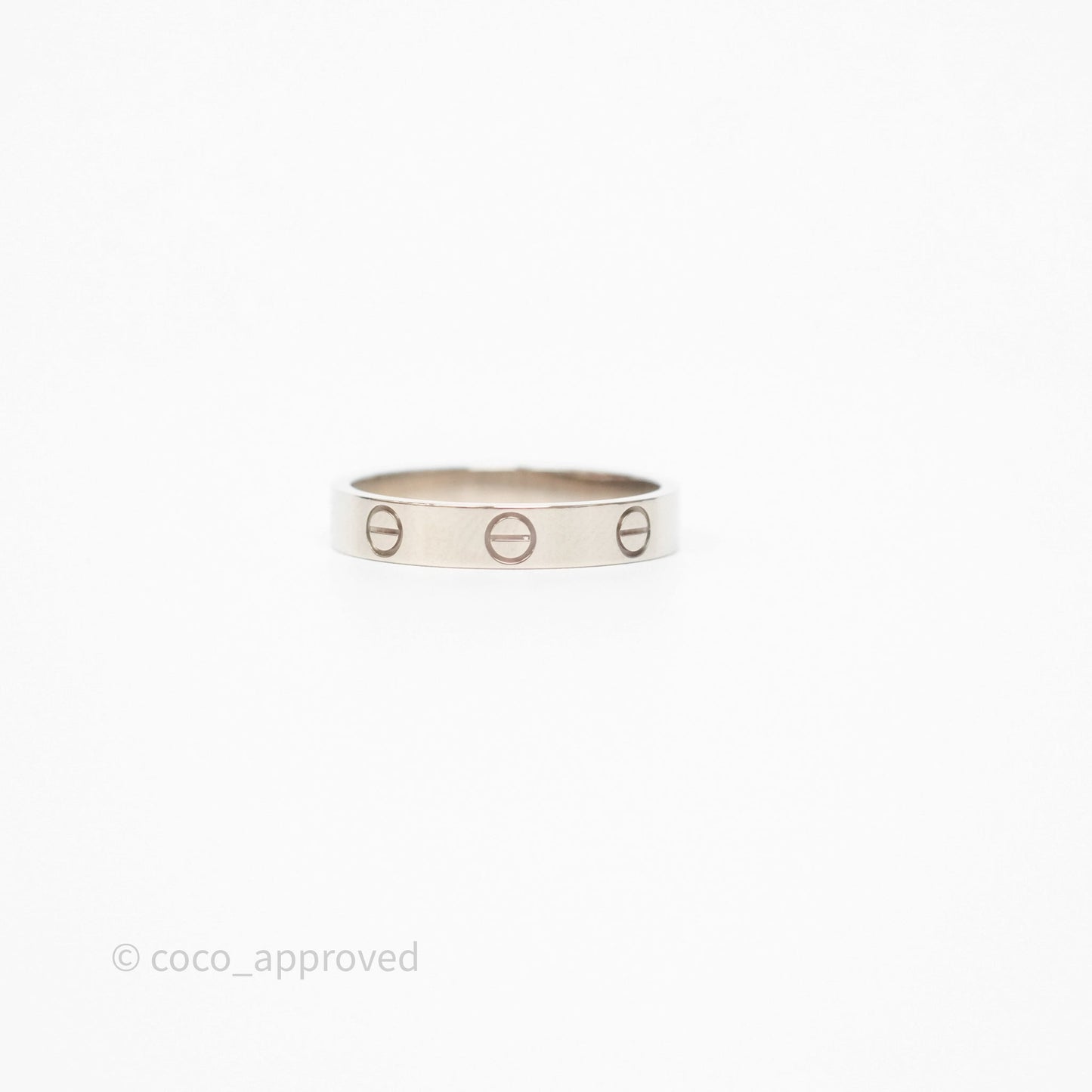 Cartier Love Band Ring Small Model White Gold