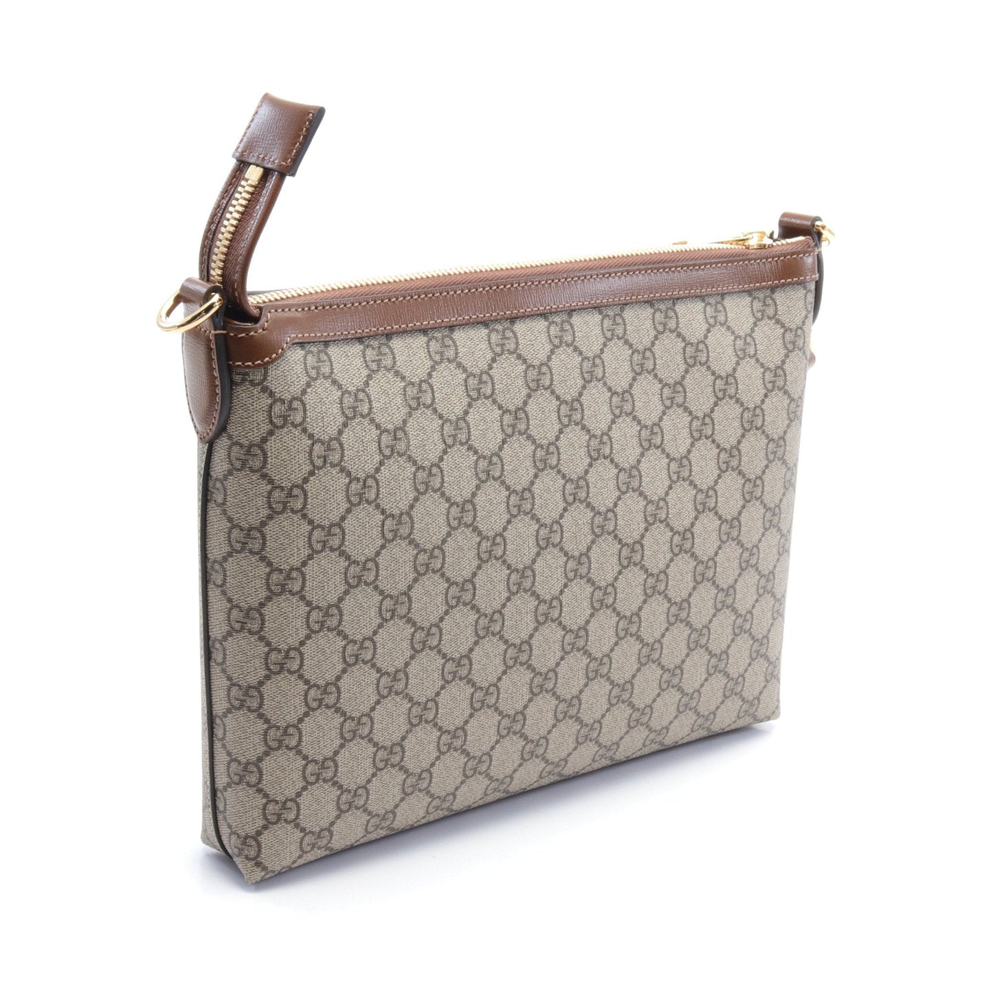 Luxury Gucci Trending 2025 Interlocking G GG Supreme Messenger bag Shoulder bag PVC Leather Beige Brown