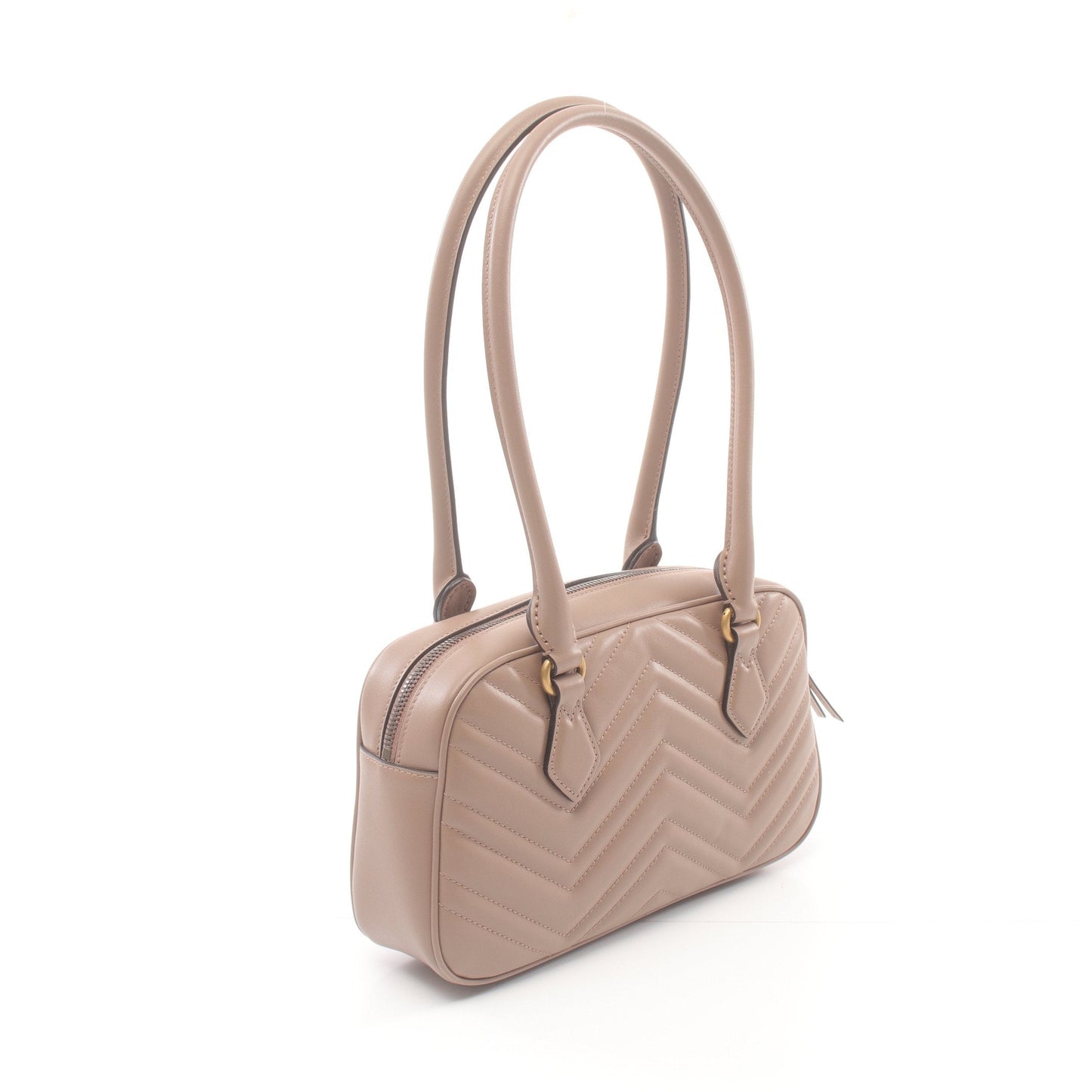 Luxury Gucci Trending 2025 GG Marmont Small Top handle bag Handbag Leather Pink beige