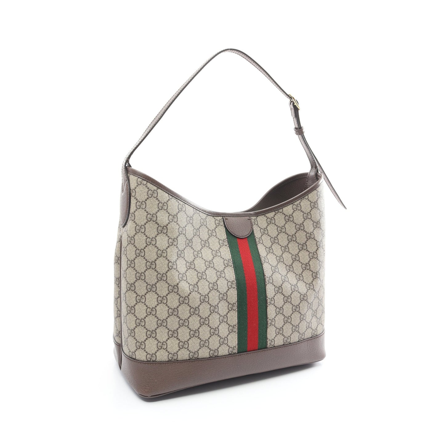 Luxury Gucci Trending 2025 Ophidia GG Supreme Medium One shoulder bag PVC Leather Beige Dark brown Multicolor