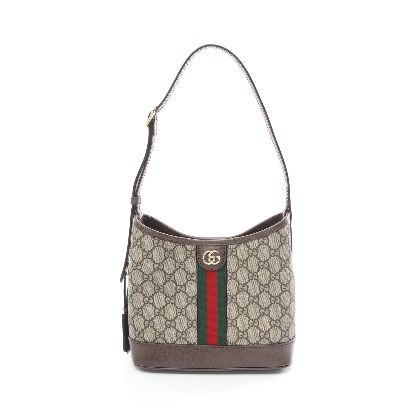 Luxury Gucci Trending 2025 Ophidia GG Supreme Small One shoulder bag PVC Leather Beige Dark brown Multicolor