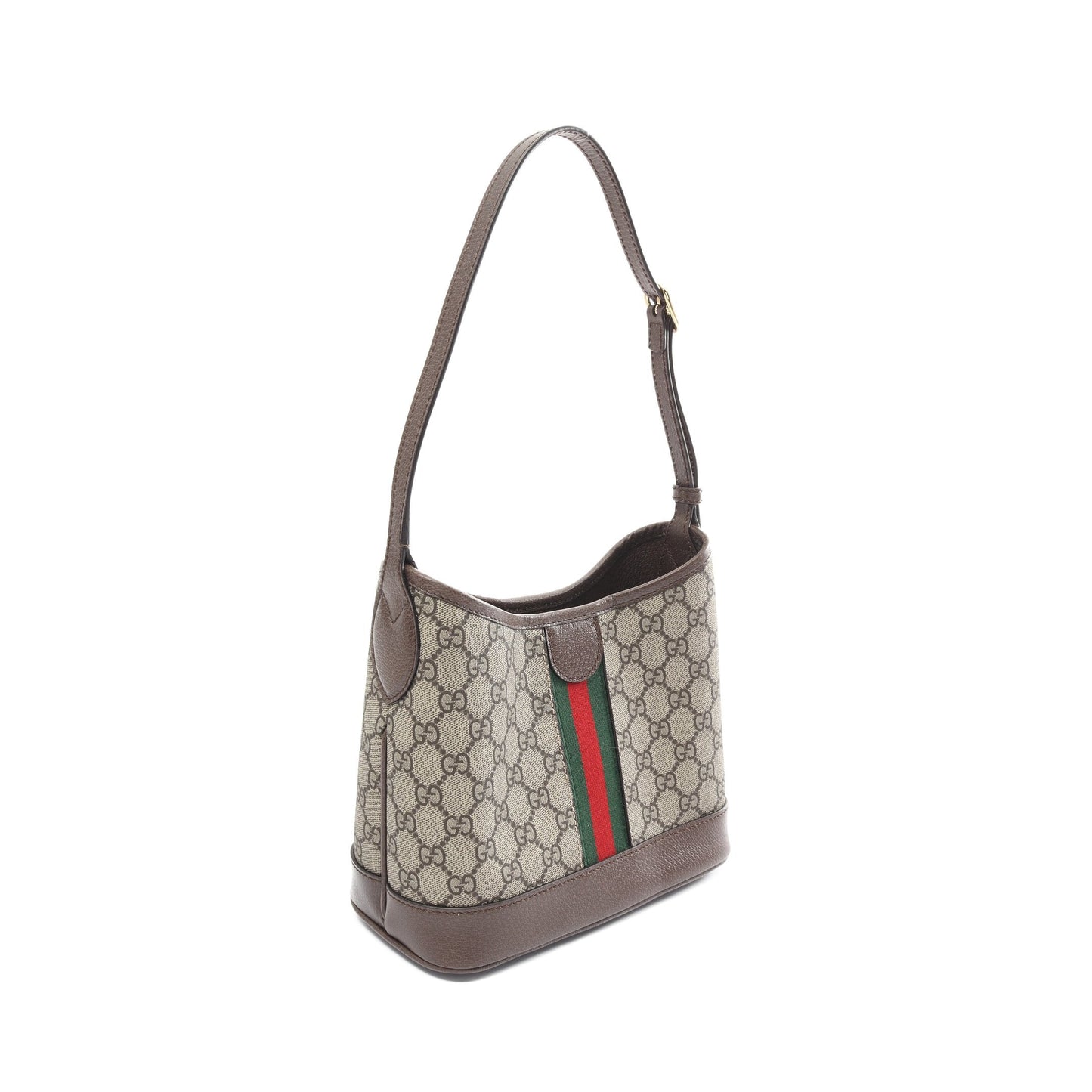Luxury Gucci Trending 2025 Ophidia GG Supreme Small One shoulder bag PVC Leather Beige Dark brown Multicolor