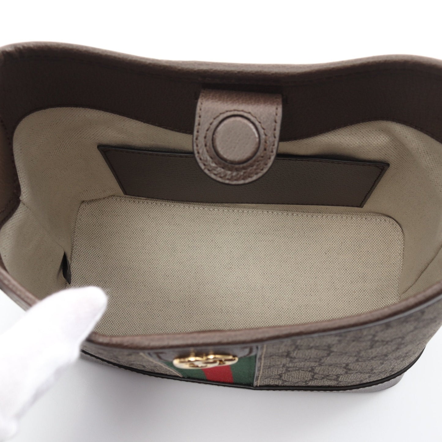 Luxury Gucci Trending 2025 Ophidia GG Supreme Small One shoulder bag PVC Leather Beige Dark brown Multicolor
