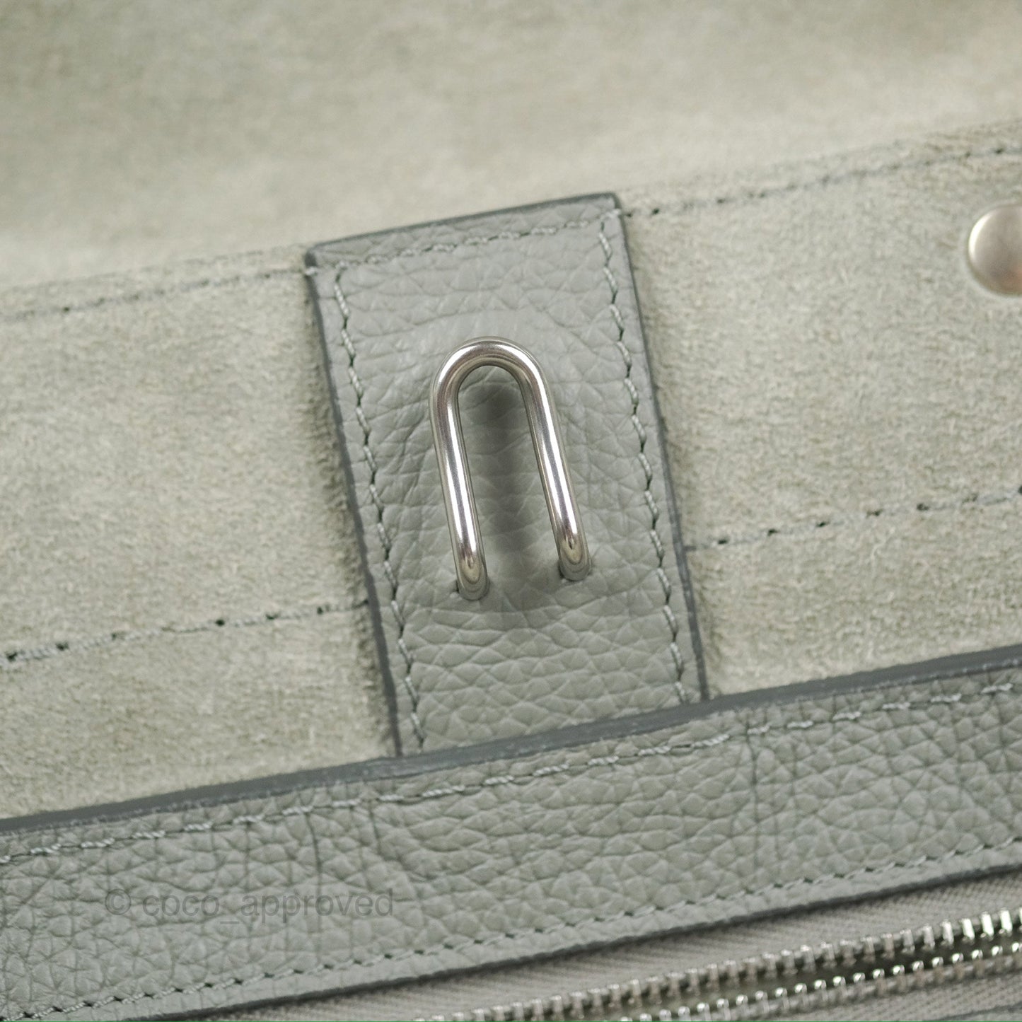 Celine Small Big Bag Grey Supple Grained Leather Silver Hardware