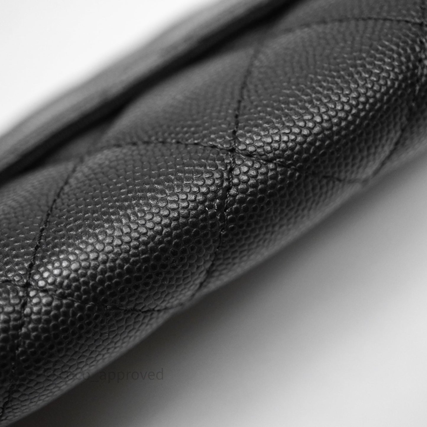 Chanel Classic Long Black Caviar Flap Wallet Silver Hardware