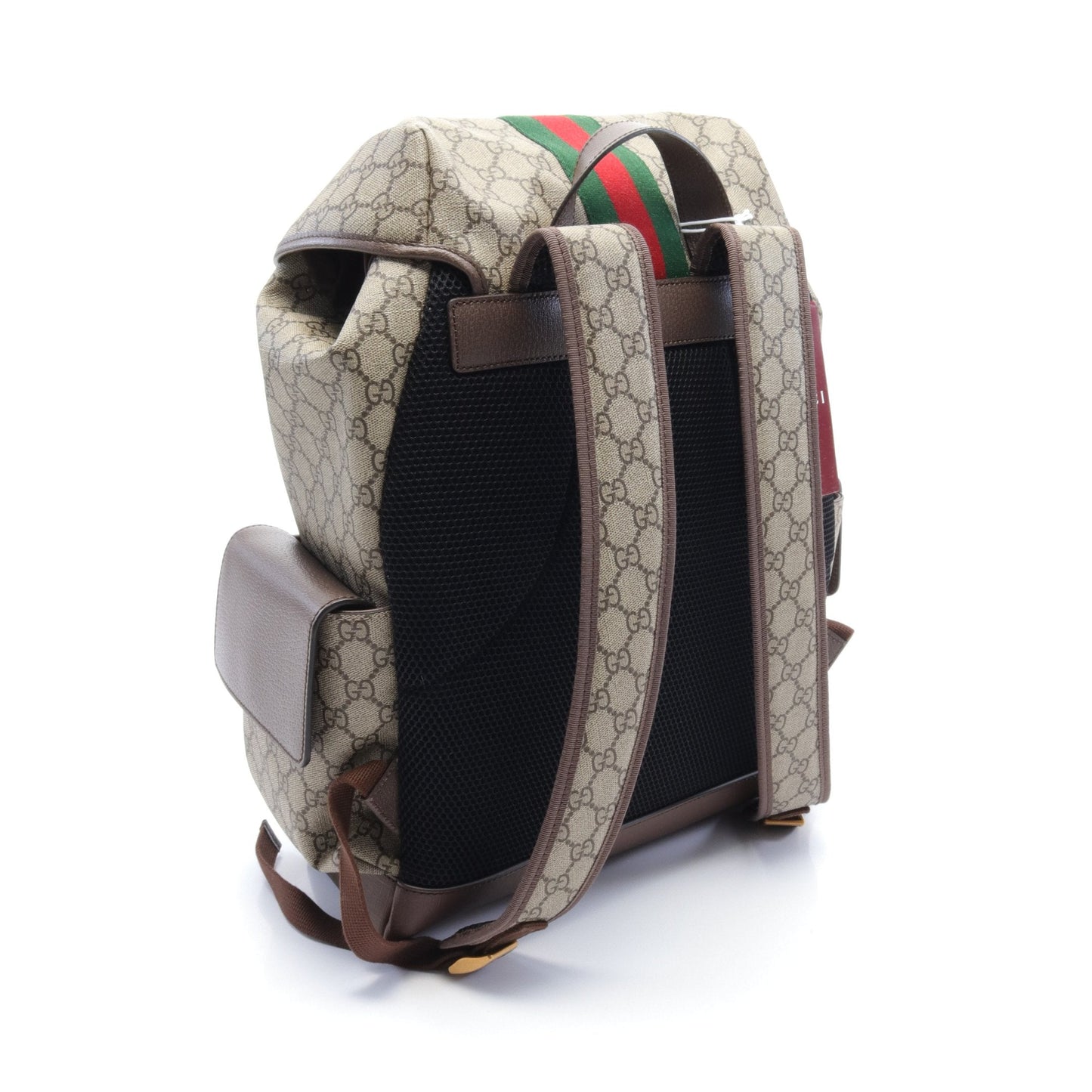 Luxury Gucci Trending 2025 Ophidia GG Supreme Backpack Rucksack PVC Leather Beige Brown Multicolor