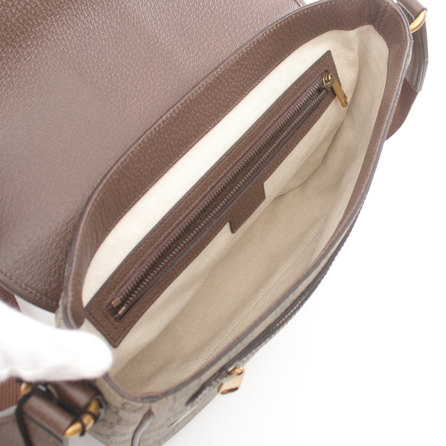 Luxury Gucci Trending 2025 Ophidia GG Supreme Medium Messenger bag Shoulder bag PVC Leather Beige Dark brown Multicolor