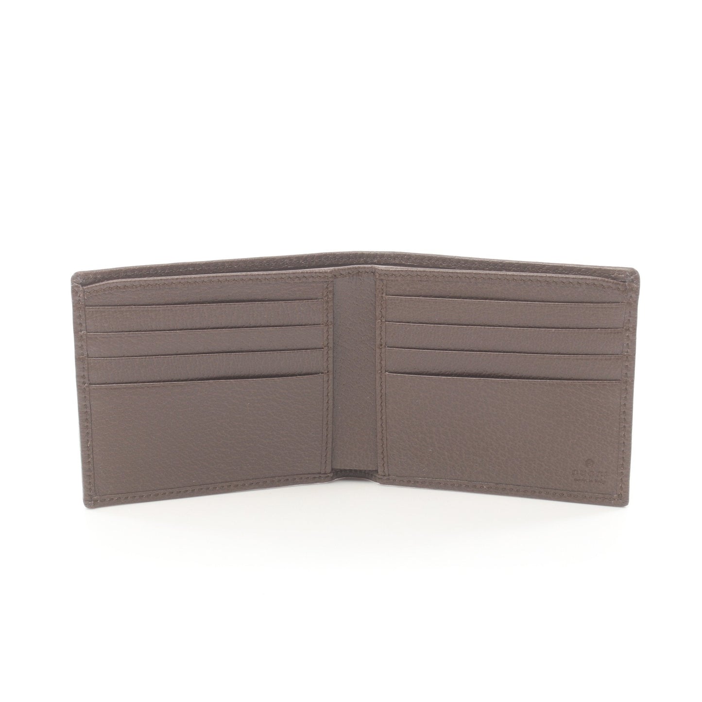 Luxury Gucci Trending 2025 Ophidia GG Supreme Sherry line Bi-fold wallet PVC Leather Beige Dark brown Multicolor