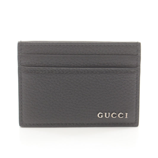 Luxury Gucci Trending 2025 Card case Name card holder Leather Black Logo