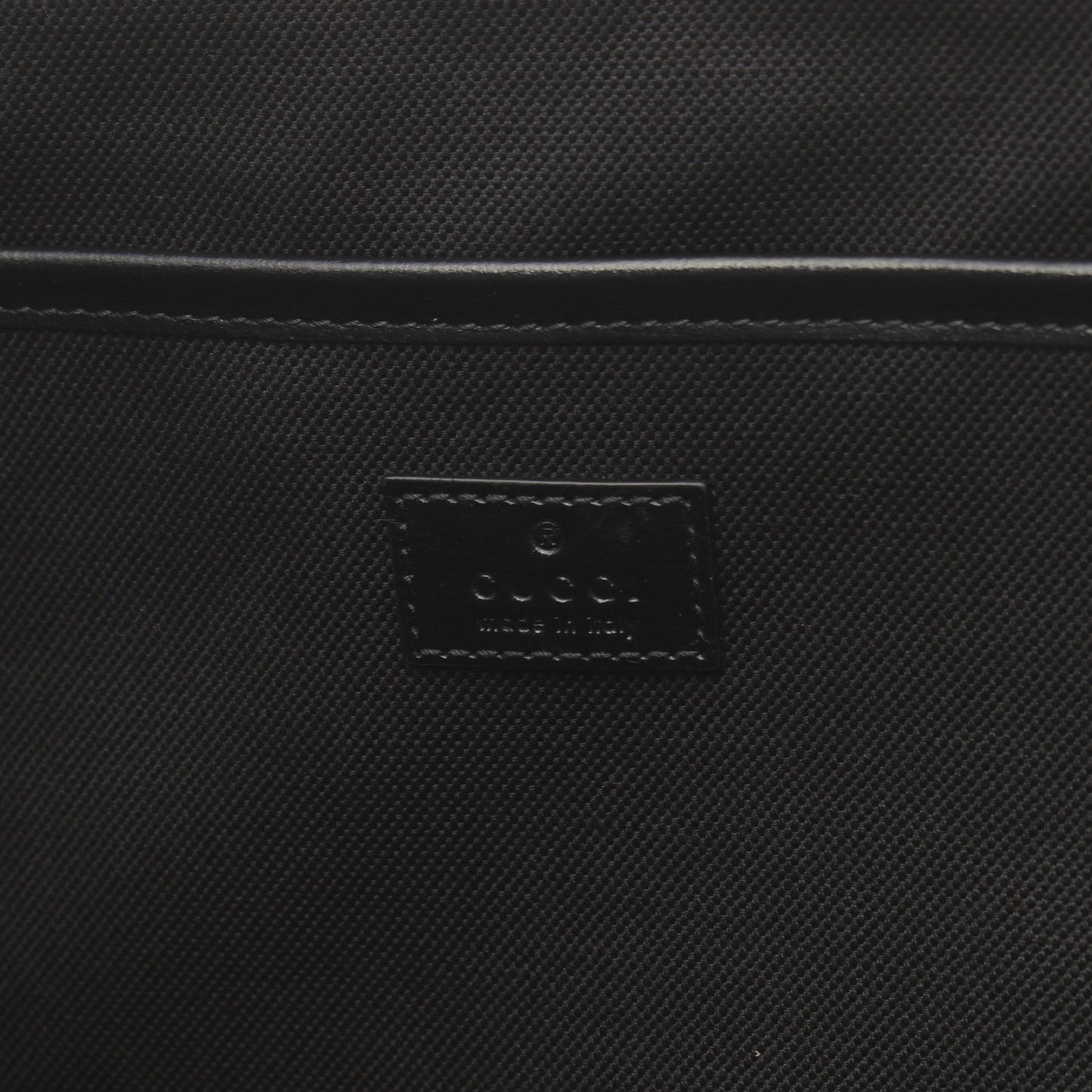 Luxury Gucci Trending 2025 With interlocking G GG Supreme Document case Clutch bag PVC Leather Black