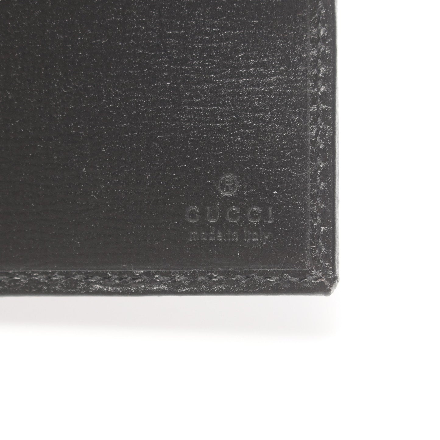 Luxury Gucci Trending 2025 Interlocking G GG Supreme Bi-fold wallet PVC Leather Dark gray Black