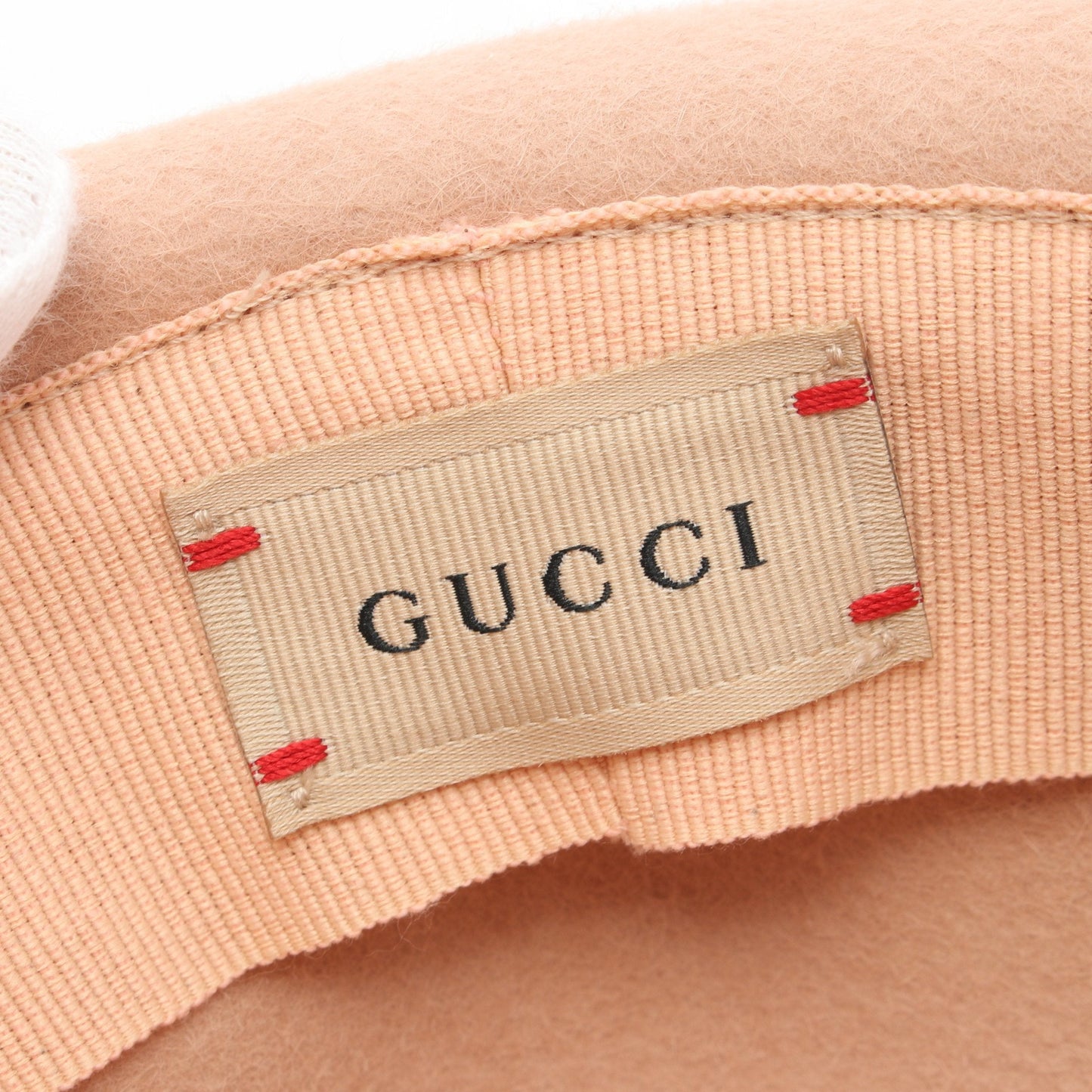 Luxury Gucci Trending 2025 Hat Rabbit Felt Pink Ribbon
