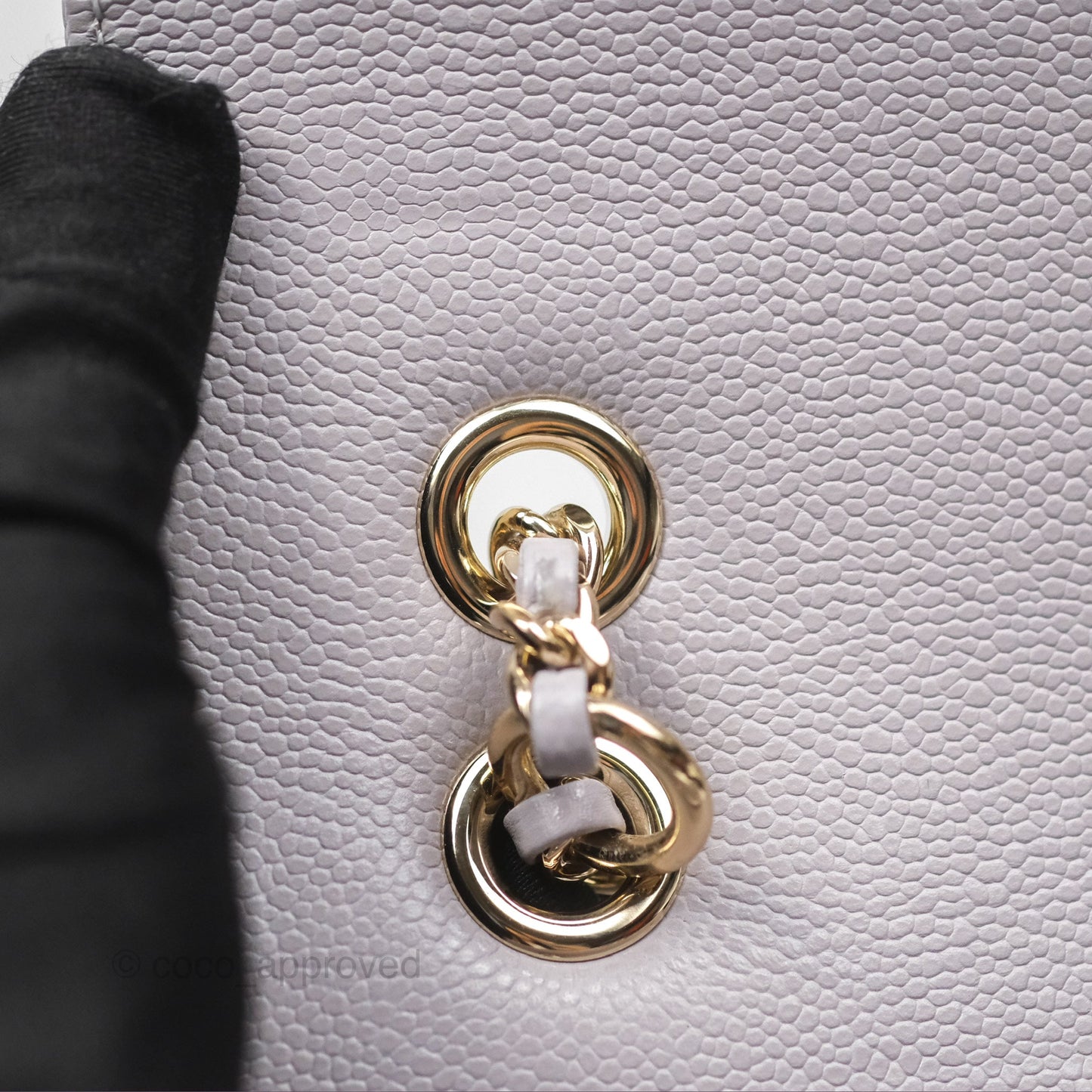 Chanel Mini Business Affinity Backpack Grey Caviar Gold Hardware 22B