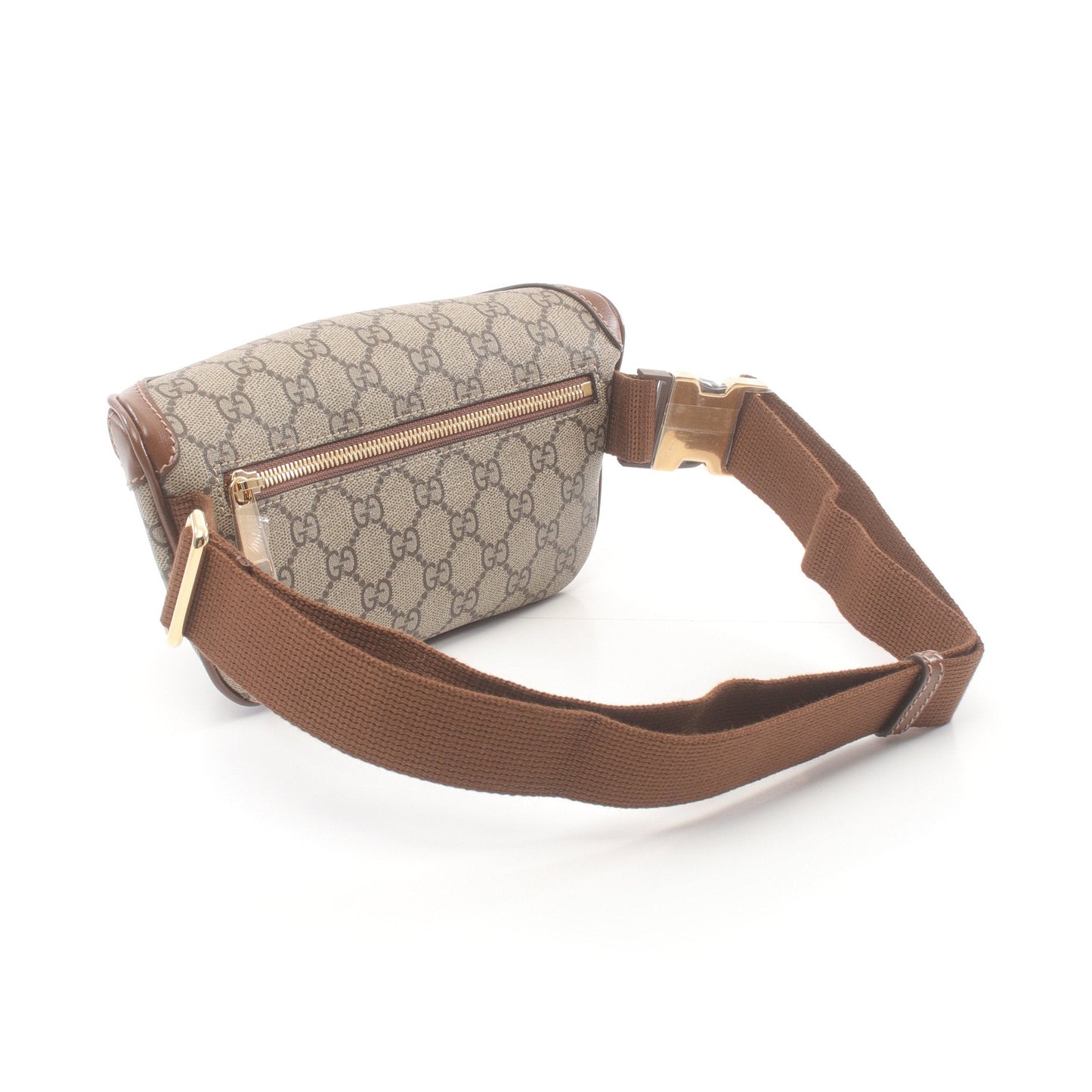 Luxury Gucci Trending 2025 With interlocking G Belt bag Body bag Waist bag PVC Leather Beige Brown