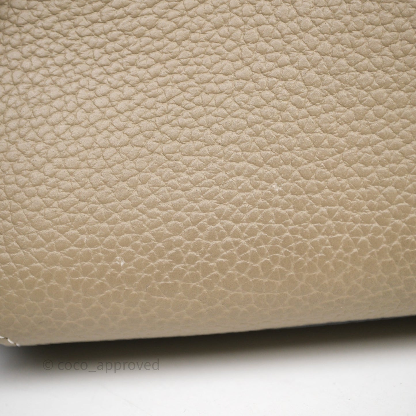 Delvaux Cool Box Nano Ivory Taurillon Soft Grained Calfskin Palladium Hardware