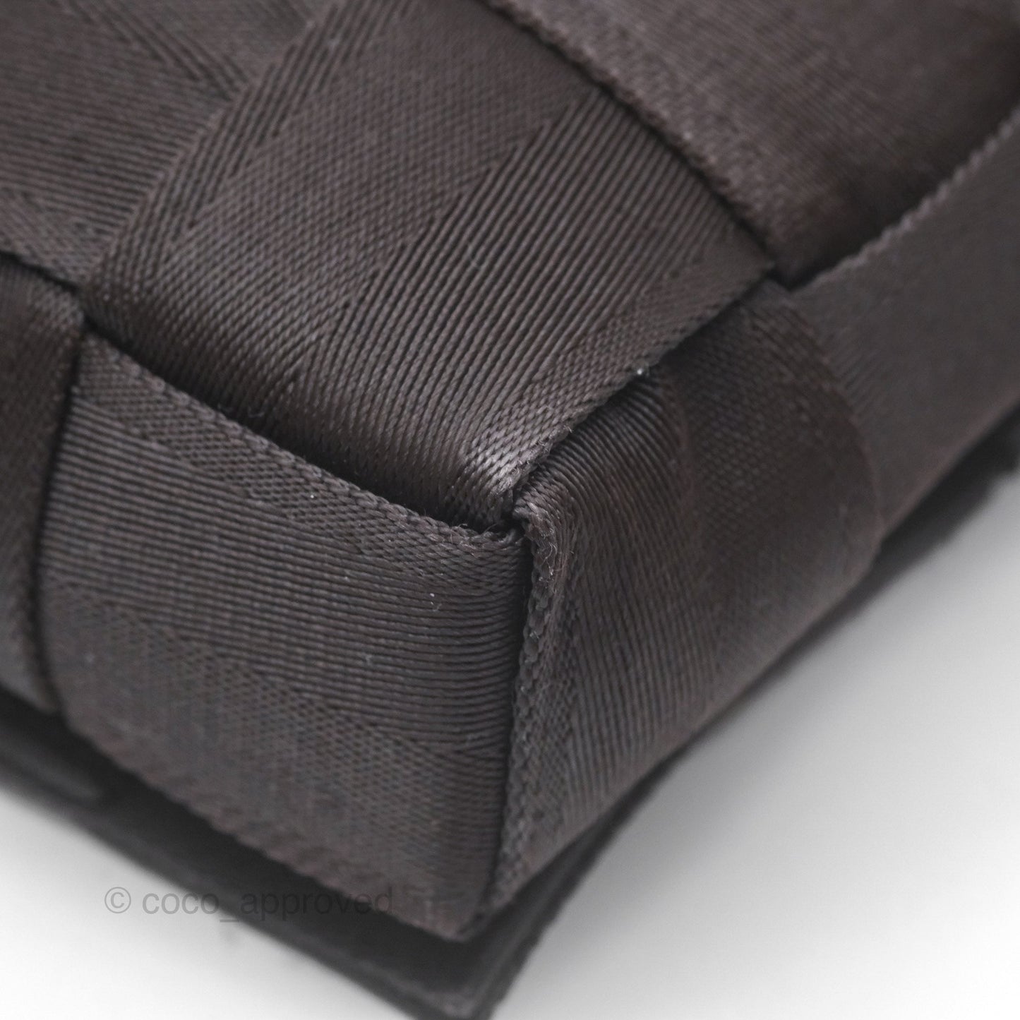 Bottega Veneta Maxi Webbing Cassette Bag Dark Brown